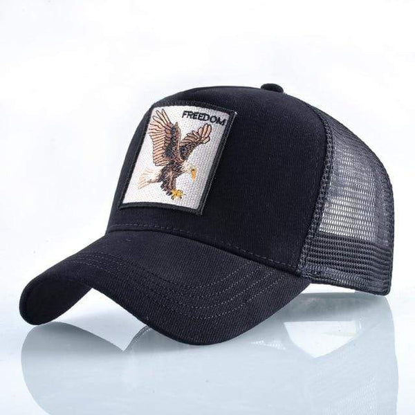 Planet Gates Black  Eagle Animals Embroidery Baseball Caps Men Women Snapback Hip Hop Hat Summer Breathable Mesh Sun Gorras Unisex Streetwear Bone
