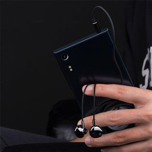 Planet Gates Black Earphone / China Rock Stereo Earphone In-ear Headset 3.5mm Phone Stereo Sound Headset for iPhone, SamSung,Huawei,Xiaomi and More Fone De Ouvido