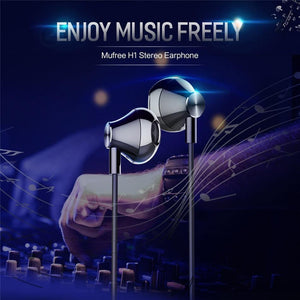 Planet Gates Black Earphone / China Rock Stereo Earphone In-ear Headset 3.5mm Phone Stereo Sound Headset for iPhone, SamSung,Huawei,Xiaomi and More Fone De Ouvido
