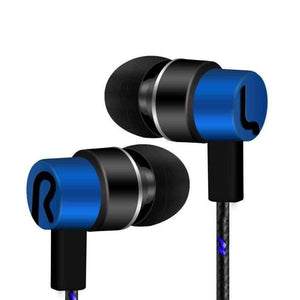 Planet Gates black Earphone With Microphone 3.5mm In-Ear Stereo Earbuds Headset For Computer Cell Phone D30 Jan12