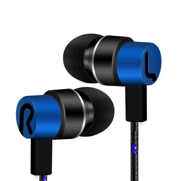 Planet Gates black Earphone With Microphone 3.5mm In-Ear Stereo Earbuds Headset For Computer Cell Phone D30 Jan12