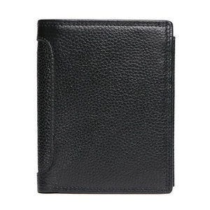 Planet Gates Black embossed Vintage Men Wallets Crazy Horse Leather Wallets for Men Multi Function Men Wallet with Coin Pocket Brown Male Purse