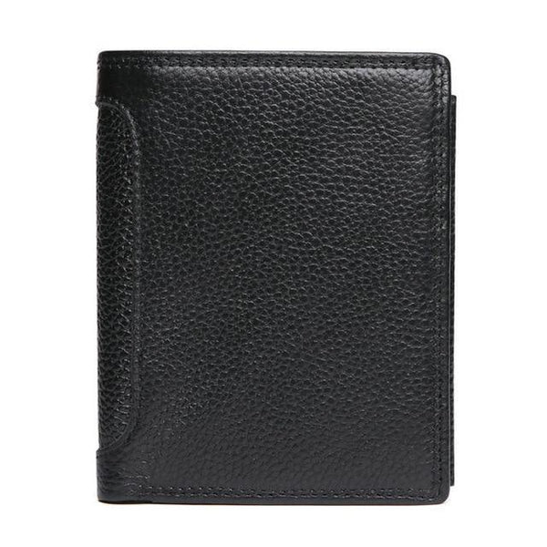 Planet Gates Black embossed Vintage Men Wallets Crazy Horse Leather Wallets for Men Multi Function Men Wallet with Coin Pocket Brown Male Purse