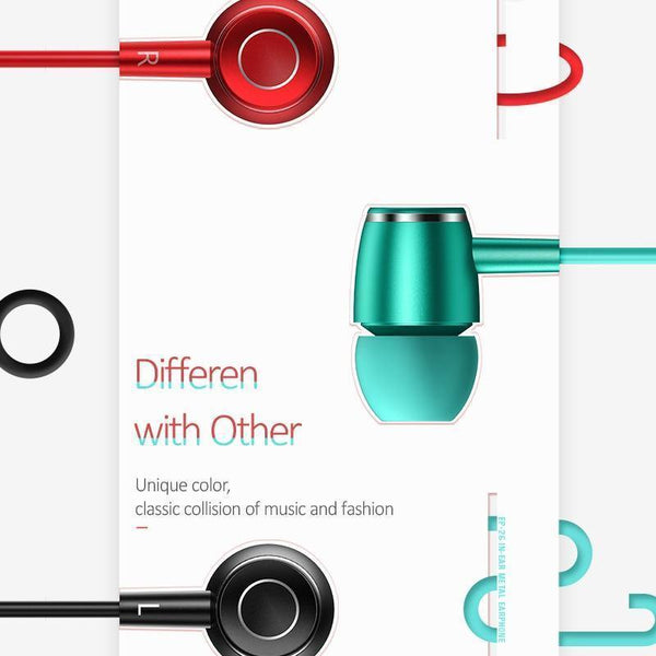 Planet Gates Black EP-26 Tiffany Blue in-ear Metal Earphones,USAMS 3.5mm Hifi Earbuds Bass Earphones Stereo Headset inear Wired Ear phone With Mic