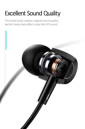 Planet Gates Black EP-26 Tiffany Blue in-ear Metal Earphones,USAMS 3.5mm Hifi Earbuds Bass Earphones Stereo Headset inear Wired Ear phone With Mic