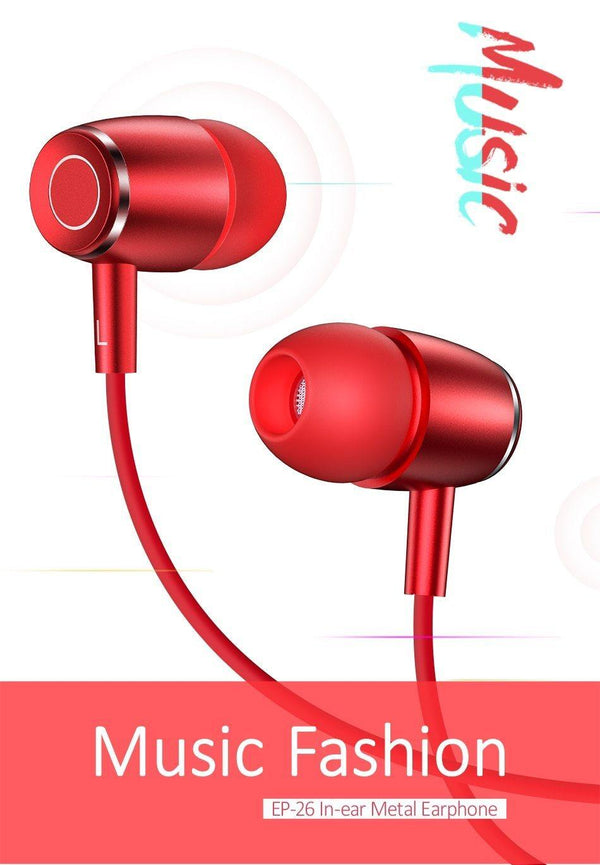 Planet Gates Black EP-26 Tiffany Blue in-ear Metal Earphones,USAMS 3.5mm Hifi Earbuds Bass Earphones Stereo Headset inear Wired Ear phone With Mic
