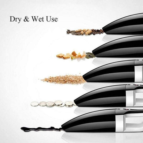 Planet Gates Black / EU Mini Dry & Wet Use Vacuum Cleaner for Car Home Use 120W Portable Cordless Vacuum Cleaning Cleaner Car Cleaner Home Appliances