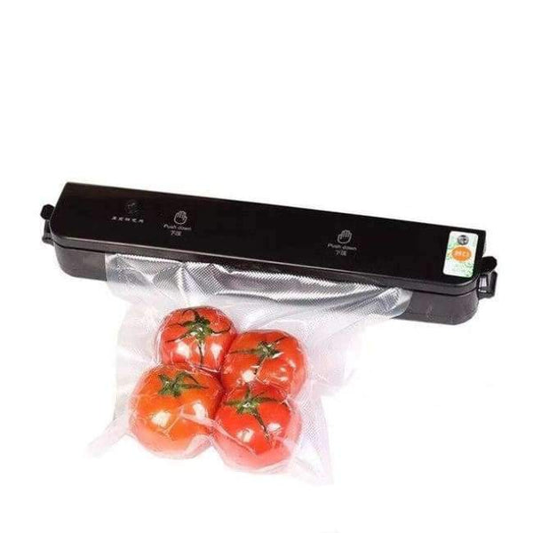 Planet Gates black / EU Plug / 220V Vacuum Sealer packer machine packing for food vacuum package cleaner seal vacuo sealing household appliances included 10pcs bags