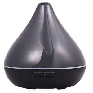 Planet Gates Black / EU Plug 300ml Ultrasonic Air Humidifier Aromatherapy Essential Oil Diffuser 5 In 1 With 6 Color Changing LED Lights For Home Appliances