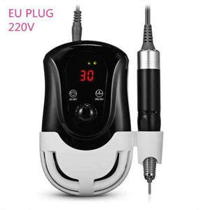 Planet Gates Black EU PLUG Pro Electric Nail Drill Machine Manicure Pedicure Tools Files Accessory Grinding Machine Tools Nail Art Equipment Kit