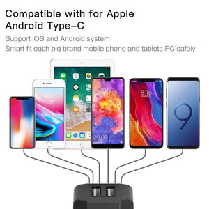 Planet Gates Black EU Plug PZOZ USB Charger 2a Fast Charging Travel EU Plug Adapter portable Wall charger Mobile Phone cable Dual usb US Plug Charger