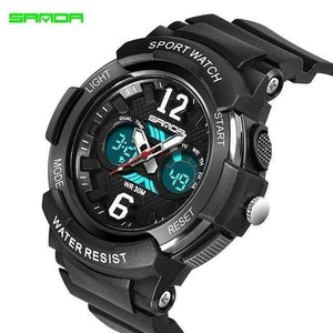 Planet Gates Black Fashion Casual Children Watches 30M Waterproof Quartz Wristwatches Sports Kids Clock boys Hours girls Students Watch