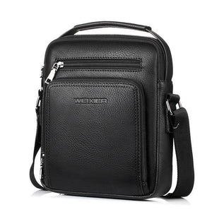 Planet Gates black Fashion designer high quality PU leather men shoulder bag casual zipper office messenger bags for men Crossbody Bags