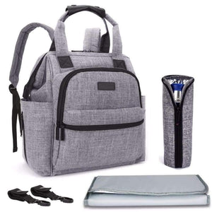 Planet Gates Black Fashion Diaper Bag Baby Bag Waterproof Lightweight Multifunctional Mom Backpack Maternity Bag for Baby Care