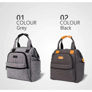 Planet Gates Black Fashion Diaper Bag Baby Bag Waterproof Lightweight Multifunctional Mom Backpack Maternity Bag for Baby Care