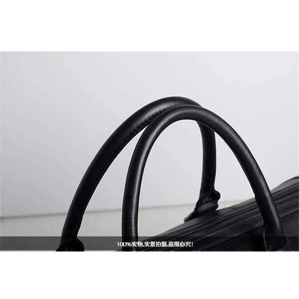 Planet Gates black Fashion Genuine Leather Men's Travel Bag Luggage & Travel Bag Men Carry On Leather Duffel Bag Weekend Bag Big Tote Handbag black