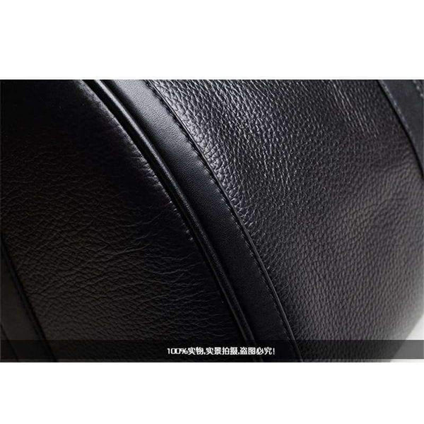 Planet Gates black Fashion Genuine Leather Men's Travel Bag Luggage & Travel Bag Men Carry On Leather Duffel Bag Weekend Bag Big Tote Handbag black