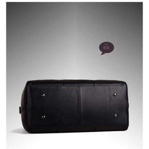 Planet Gates black Fashion Genuine Leather Men's Travel Bag Luggage & Travel Bag Men Carry On Leather Duffel Bag Weekend Bag Big Tote Handbag black