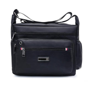 Planet Gates Black Fashion Mens Shoulder Bags High Quality Oxford Casual Messenger Bag Business Men's Travel Bags