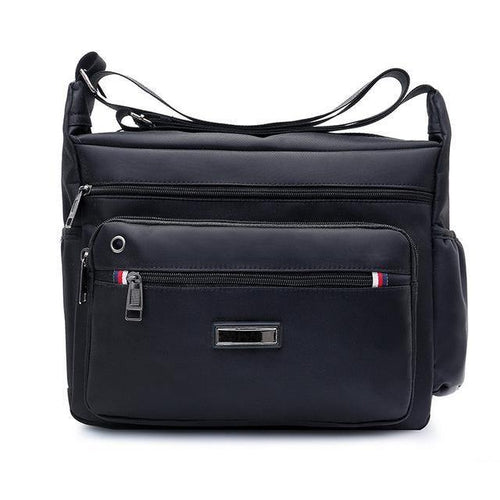 Planet Gates Black Fashion Mens Shoulder Bags High Quality Oxford Casual Messenger Bag Business Men's Travel Bags