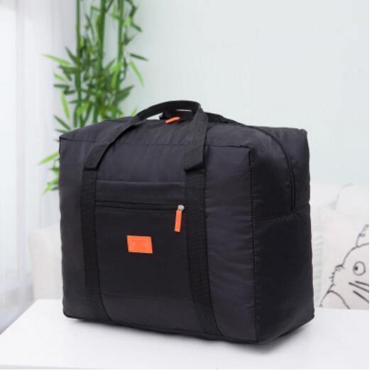 Planet Gates Black Fashion WaterProof Travel Bag Large Capacity Bag Women Nylon Folding Bag Unisex Luggage Travel Handbags Unisex Travel Bags