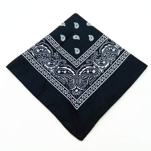 Fashion Women Cotton Bandana Scarf Square Female Bandanas 55cm*55cm Headwear Rock Girls Head Scarf Headbands Hair Accessories