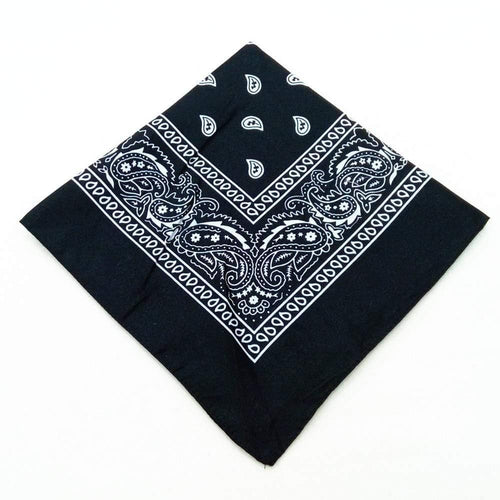 Fashion Women Cotton Bandana Scarf Square Female Bandanas 55cm*55cm Headwear Rock Girls Head Scarf Headbands Hair Accessories
