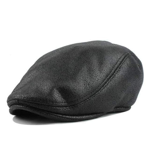 Planet Gates Black [FLB] PU Visors Beret Cap Cotton Hats for Men and Women Fitted Driving Newsboy hat Planas Flat Caps Adjustable Berets