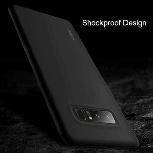 Planet Gates Black Flip Case for Samsung Galaxy Note 8 Luxury Brand Phone Cases Semi-Tranparent Cover Smart View Window Note8 Case