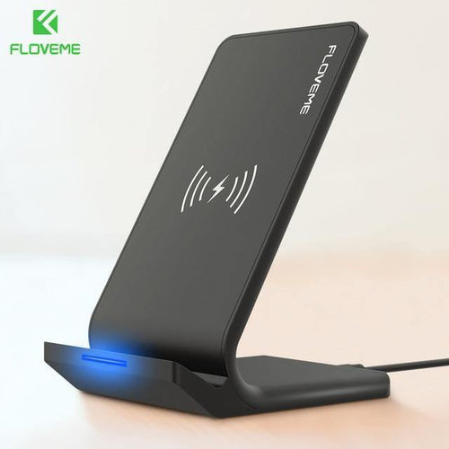 Planet Gates Black FLOVEME 10W Qi Wireless Charger For iPhone 8 X Xs For Samsung Galaxy S10 Plus S8 S9 S7 Edge Fast Charger Wireless Charging Dock