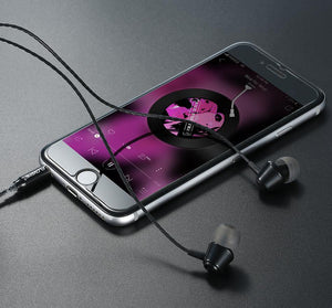 Planet Gates Black FLOVEME 3.5mm Bass Earphone For Xiaomi Samsung In-Ear Sport Earphones With Mic For iPhone Headset Fone De Ouvido Auriculares MP3