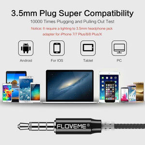 Planet Gates Black FLOVEME 3.5mm Bass Earphone For Xiaomi Samsung In-Ear Sport Earphones With Mic For iPhone Headset Fone De Ouvido Auriculares MP3