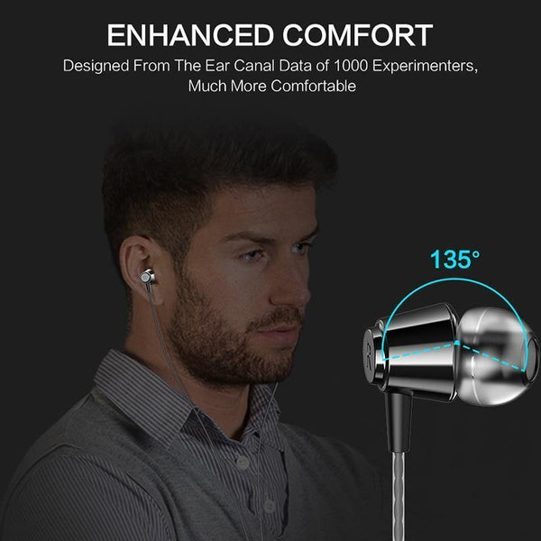 Planet Gates Black FLOVEME 3.5mm Bass Earphone For Xiaomi Samsung In-Ear Sport Earphones With Mic For iPhone Headset Fone De Ouvido Auriculares MP3