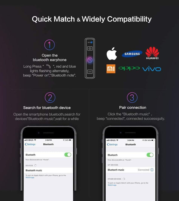 Planet Gates Black FLOVEME B11 Bluetooth Earphone Wireless Headphones For Xiaomi iPhone Neckband Headset Stereo Earbuds fone de ouvido Build-in Mic
