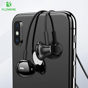 Planet Gates Black FLOVEME B11 Bluetooth Earphone Wireless Headphones For Xiaomi iPhone Neckband Headset Stereo Earbuds fone de ouvido Build-in Mic