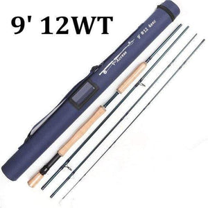 Planet Gates Black Fly Fishing Rod 3/4/5/6/7/8/10/12 WT 8'4''/ 9' Carbon Fly rods With Tube