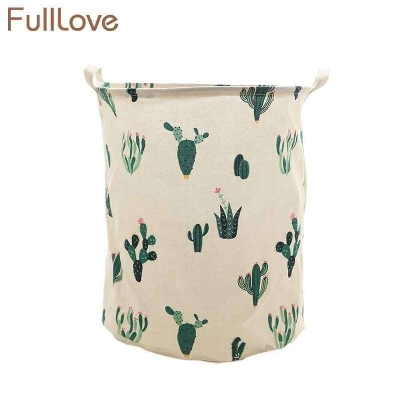 Planet Gates Black Folding Black Cactus Laundry Basket 42*48cm Nordic Style Dirty Clothes Toys Travel Organizer Home Storage Organization