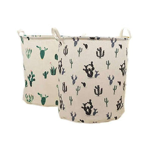 Planet Gates Black Folding Black Cactus Laundry Basket 42*48cm Nordic Style Dirty Clothes Toys Travel Organizer Home Storage Organization
