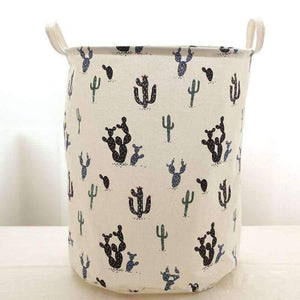 Planet Gates Black Folding Black Cactus Laundry Basket 42*48cm Nordic Style Dirty Clothes Toys Travel Organizer Home Storage Organization