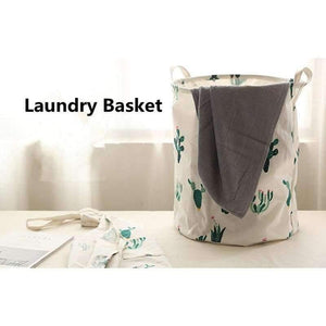 Planet Gates Black Folding Black Cactus Laundry Basket 42*48cm Nordic Style Dirty Clothes Toys Travel Organizer Home Storage Organization