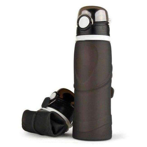 Planet Gates Black Folding Cups Outdoor Bicycle Water Bottle Large Capacity Sport Bottle Accessories for Bicycle