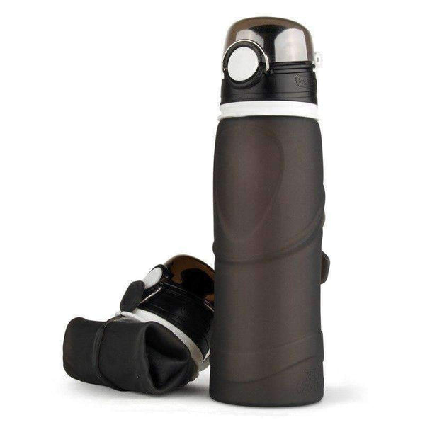 Planet Gates Black Folding Cups Outdoor Bicycle Water Bottle Large Capacity Sport Bottle Accessories for Bicycle