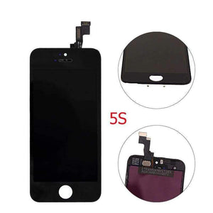 Planet Gates Black for 5 Screen for Apple iPhone SE 5 5S 5C LCD Display Touch Panel Digitizer Sensor Glass Bezel Frame Assembly Replacement With Gift