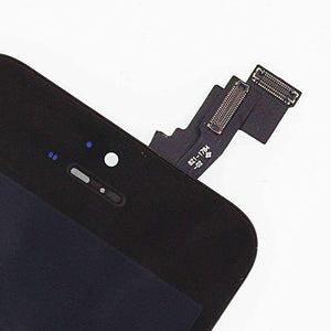 Planet Gates Black for 5 Screen for Apple iPhone SE 5 5S 5C LCD Display Touch Panel Digitizer Sensor Glass Bezel Frame Assembly Replacement With Gift