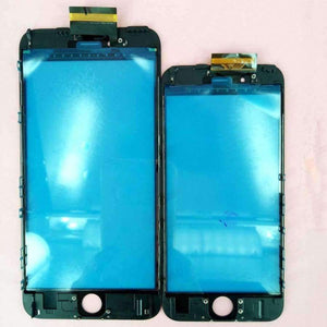 Planet Gates Black for 6s plus Digitizer For iPhone 6s 6s Plus Glass Panel With Sensor With Middle Frame+Free Tools, Free Shipping&Tracking Number