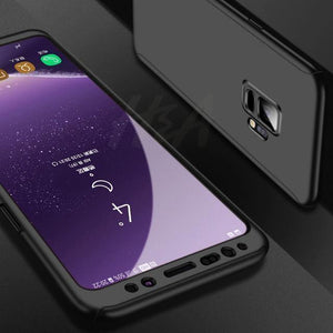 H&A 360 Degree Full Cover Phone Case For Samsung Galaxy S9 S8 Plus S7 S6 Edge Screen Protector Film Phone Cover Note 9 8 S8 Case - Planet Gates