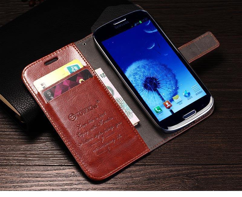 Planet Gates Black for Galaxy S3 TOMKAS S3 Wallet PU Leather Case For Samsung Galaxy S3 i9300 Luxury Phone Cover Cases KickStand Design with Card Holder
