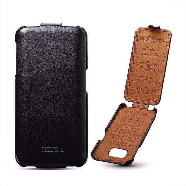 Planet Gates Black / For Galaxy S6 Tomkas Leather Case For Samsung Galaxy S6 G9200 Retro Phone Bag Flip Cover For Samsung Galaxy S6 Edge Cases Luxury Coque