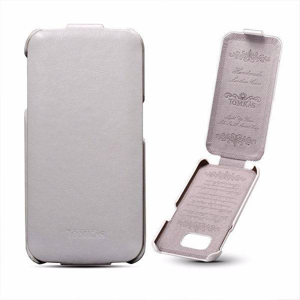 Planet Gates Black / For Galaxy S6 Tomkas Leather Case For Samsung Galaxy S6 G9200 Retro Phone Bag Flip Cover For Samsung Galaxy S6 Edge Cases Luxury Coque