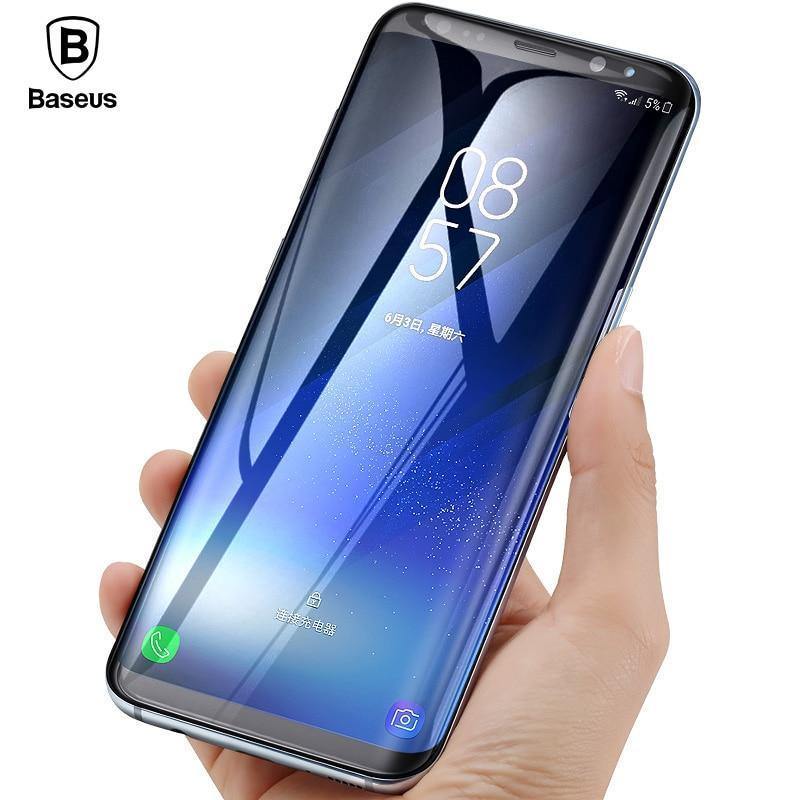 Planet Gates Black / For Galaxy S8 Baseus 3D 0.3mm Screen Protector For Samsung S8 Plus 9H Tempered Glass 3D Curved Protective Glass For Samsung S8 Protective Film